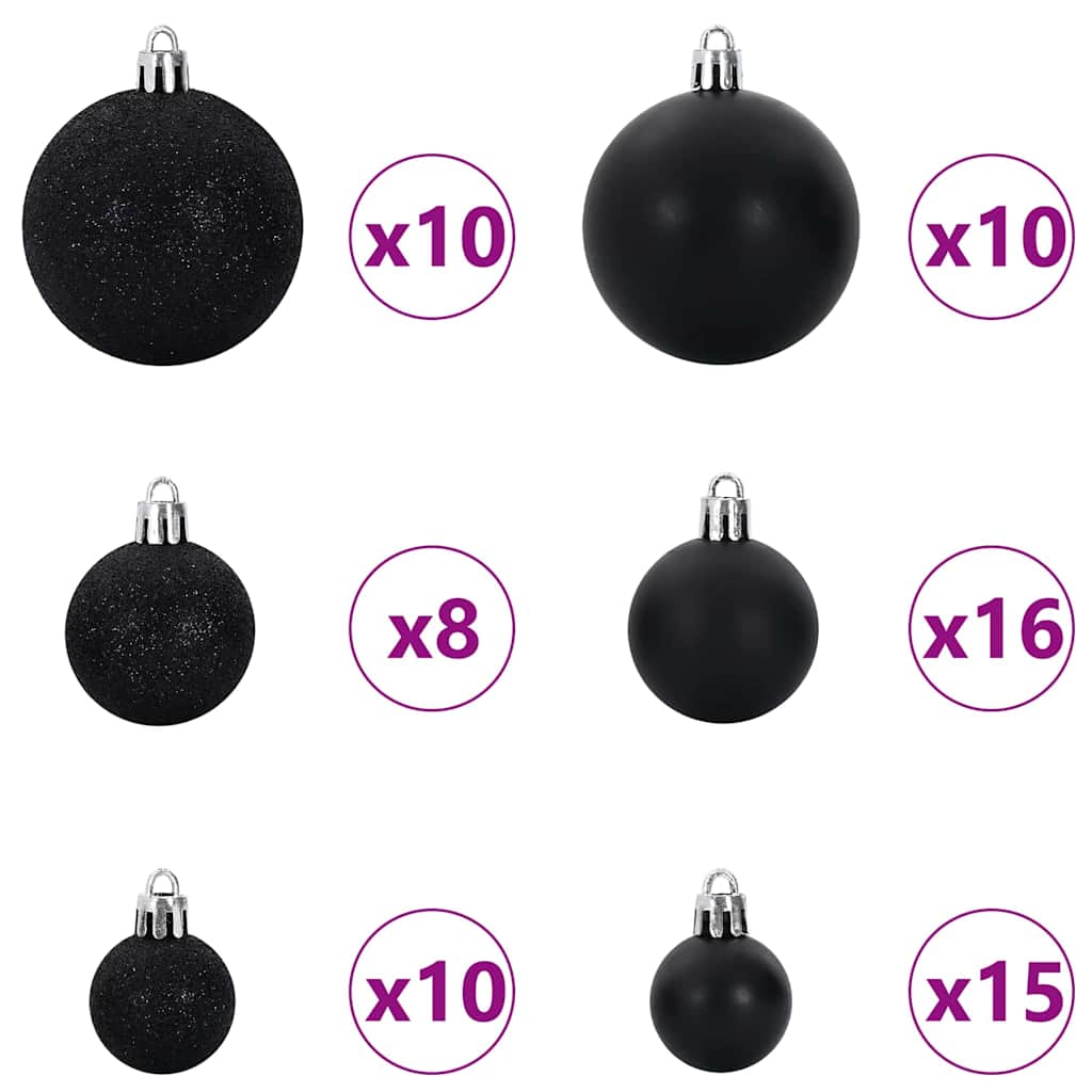 Slim juletre med 300 LED grønn 210 cm PVC og Massivt Furu tre