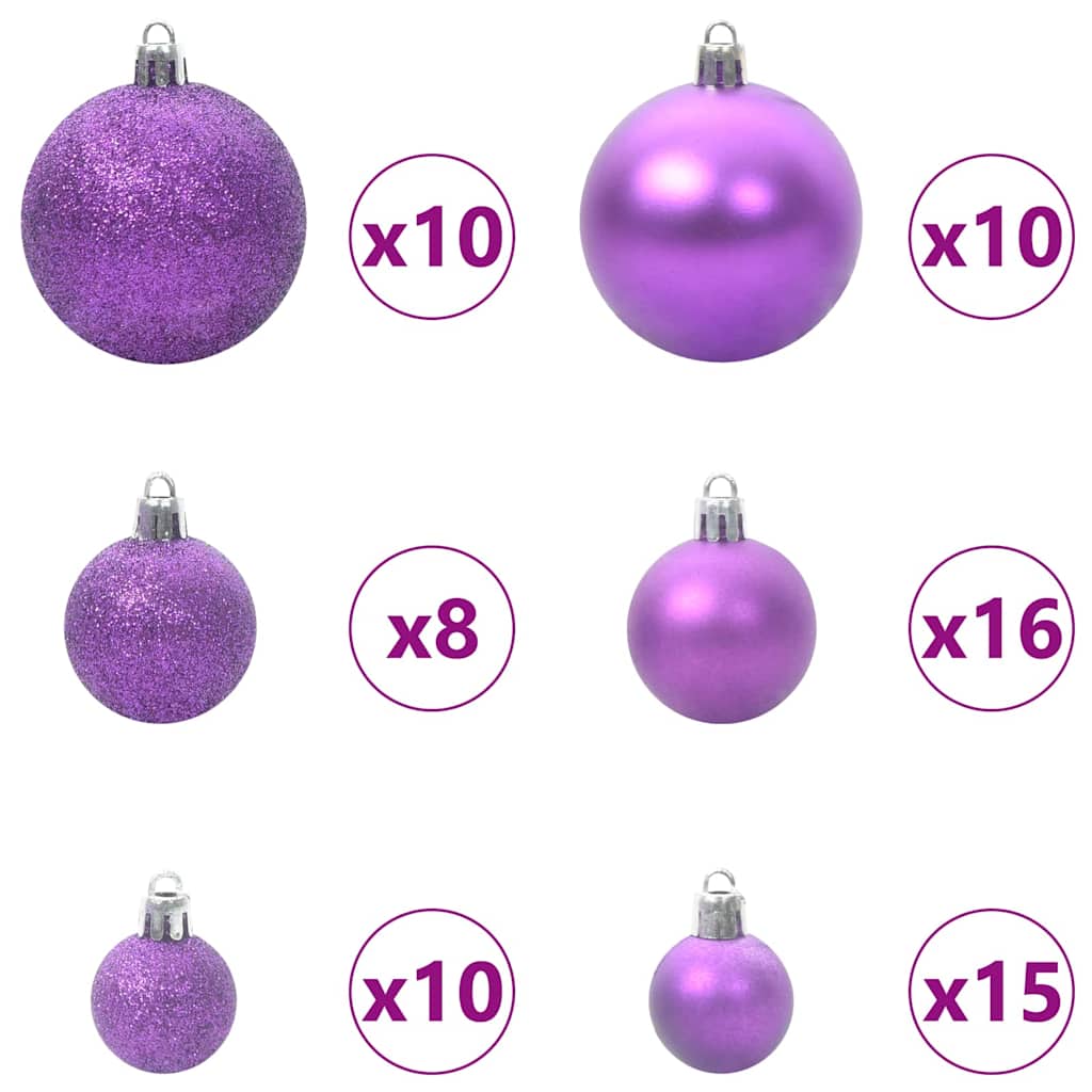 Slim juletre med 300 LED grønn 210 cm PVC og Massivt Furu tre