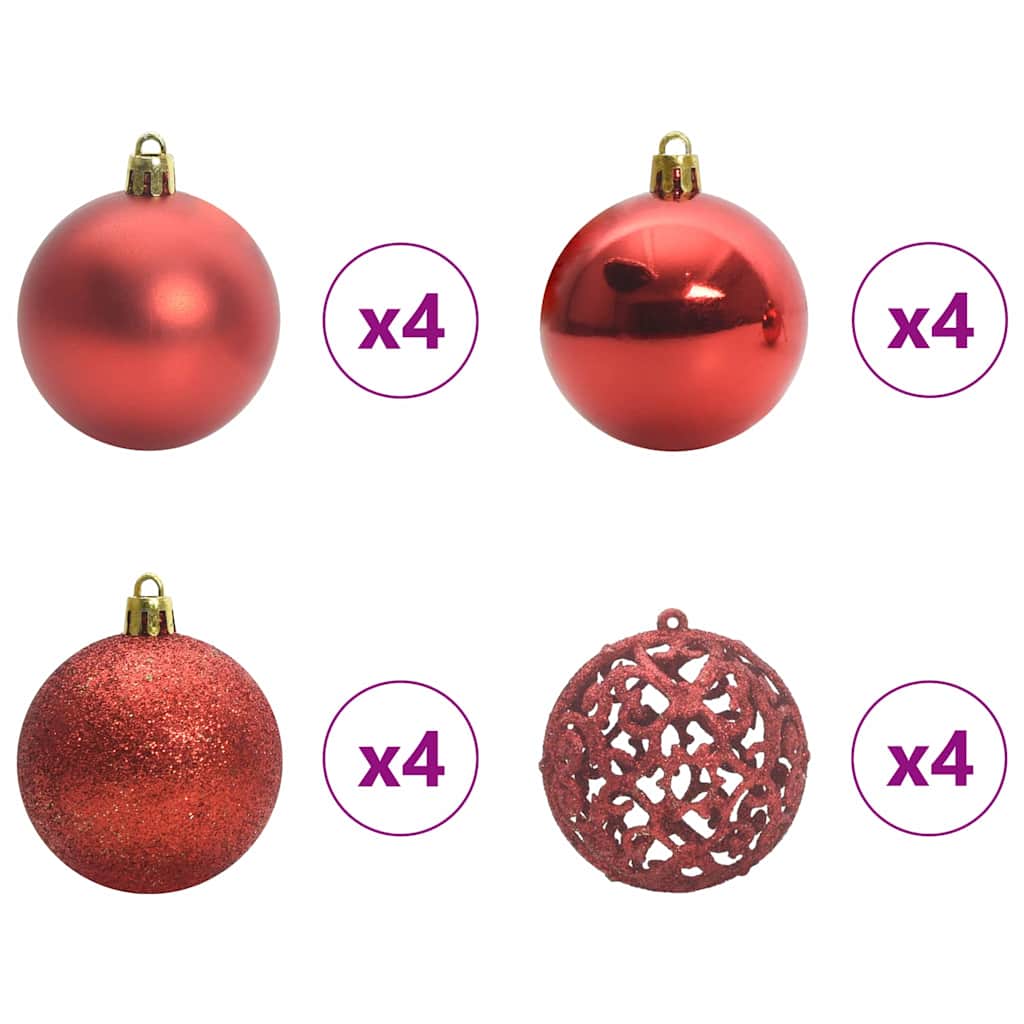 Slim juletre med 300 LED grønn 210 cm PVC og Massivt Furu tre