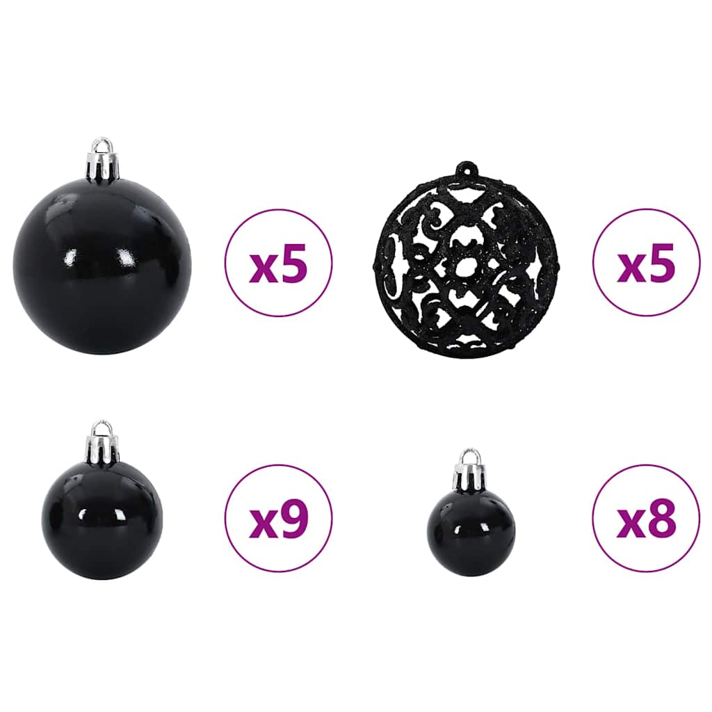 Slim juletre Grønn og hvit 150 cm PVC og Massivt Furu tre