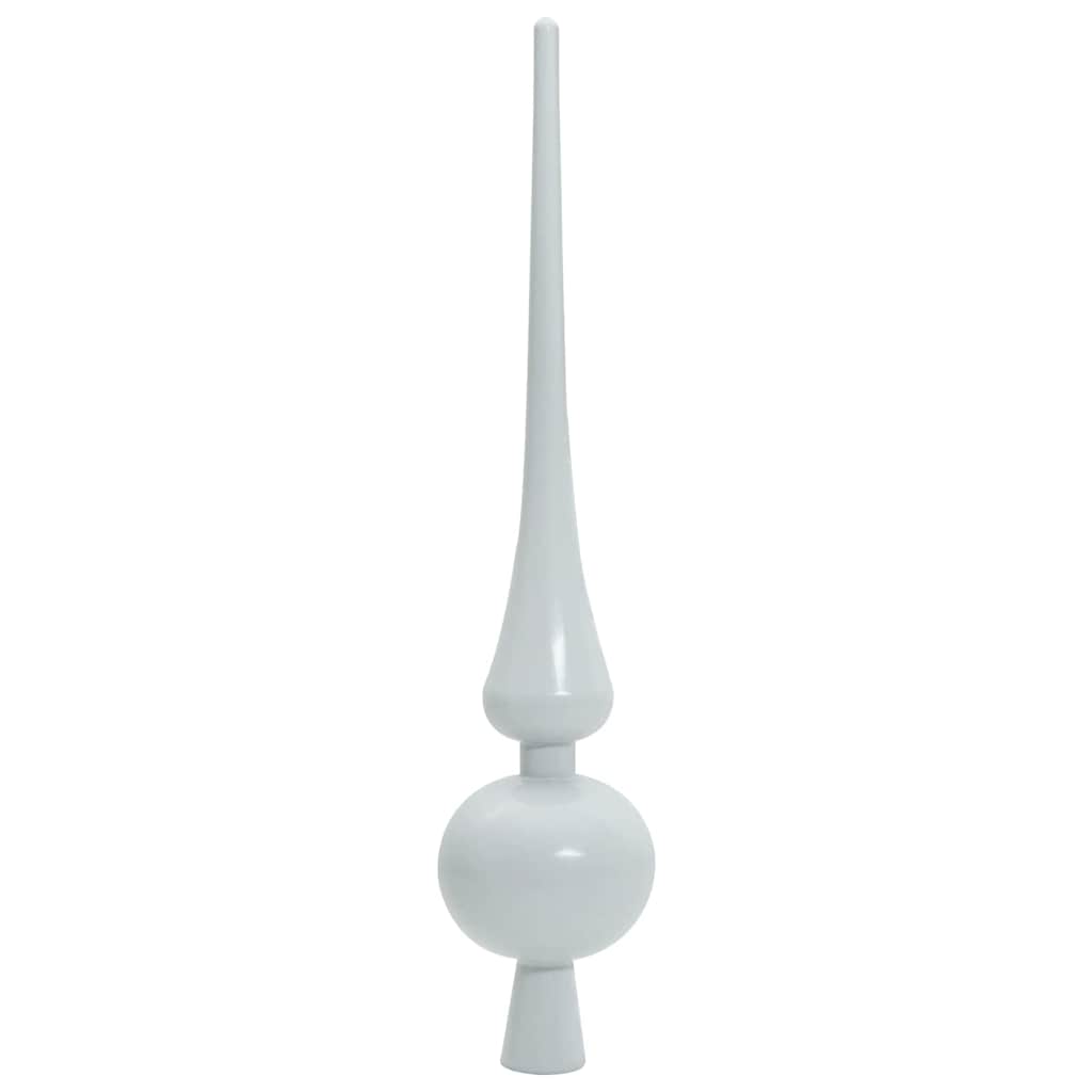 Slim juletre Grønn og hvit 150 cm PVC og Massivt Furu tre
