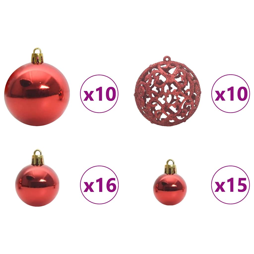 Slim juletre Grønn og hvit 210 cm PVC og Massivt Furu tre