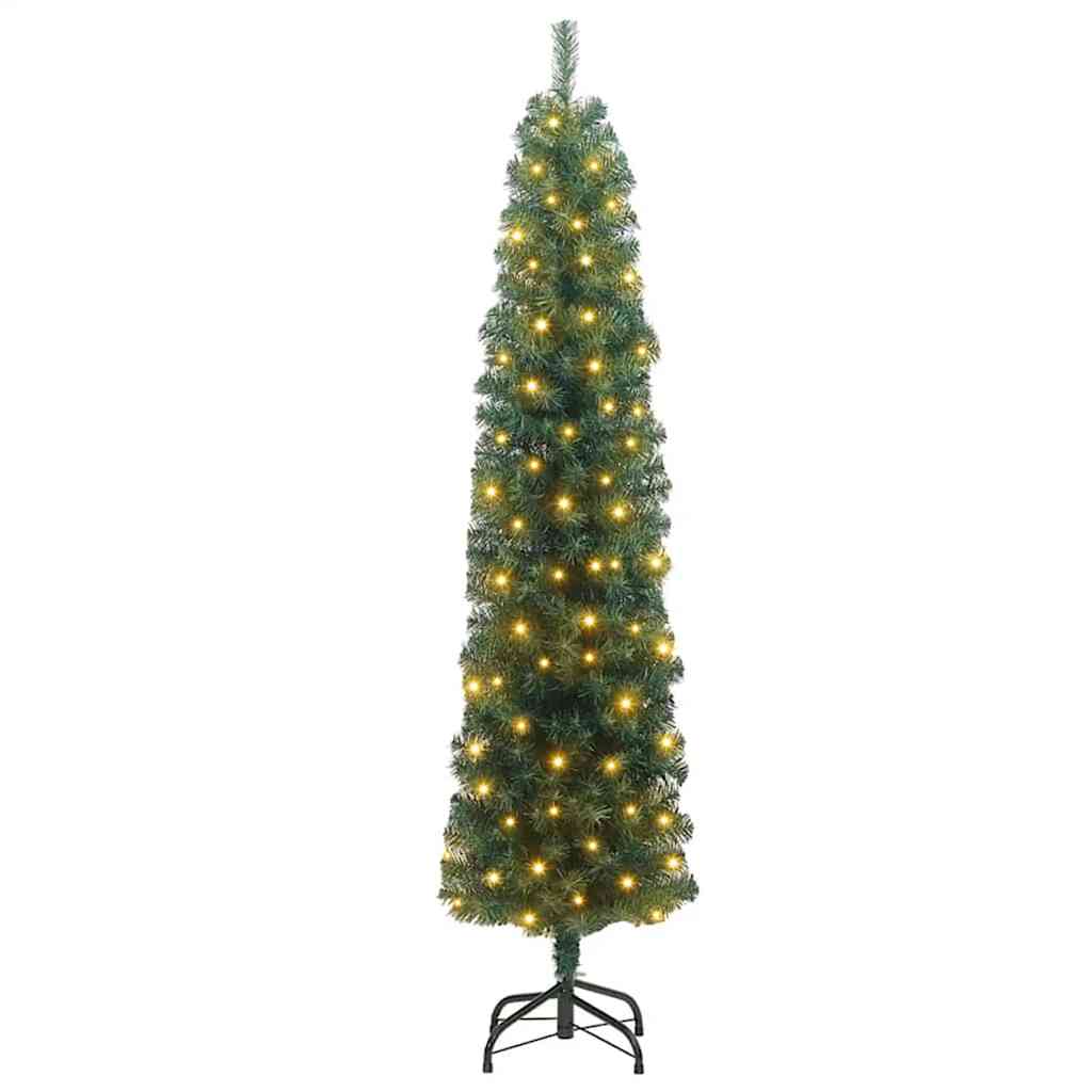 Slim juletre grønn 48 x 48 x 180 cm Plast og metall