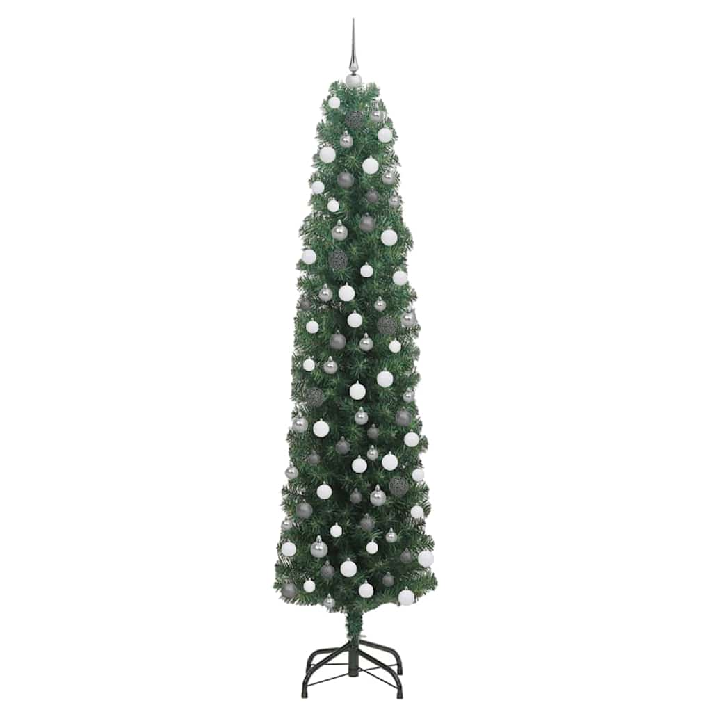 Slim juletre grønn 55 x 55 x 210 cm Plast og metall