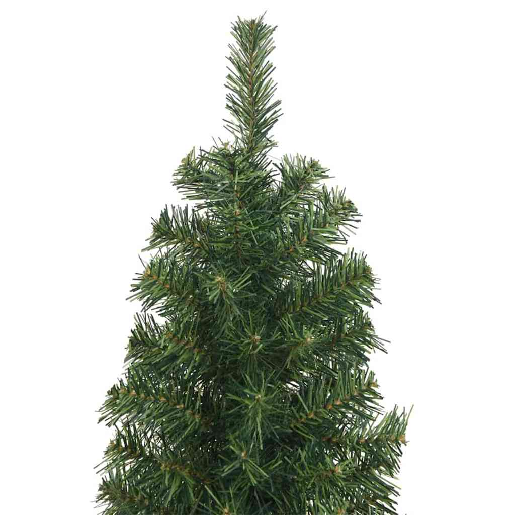 Slim juletre med stativ grønn 61 x 61 x 240 cm Plast og metall