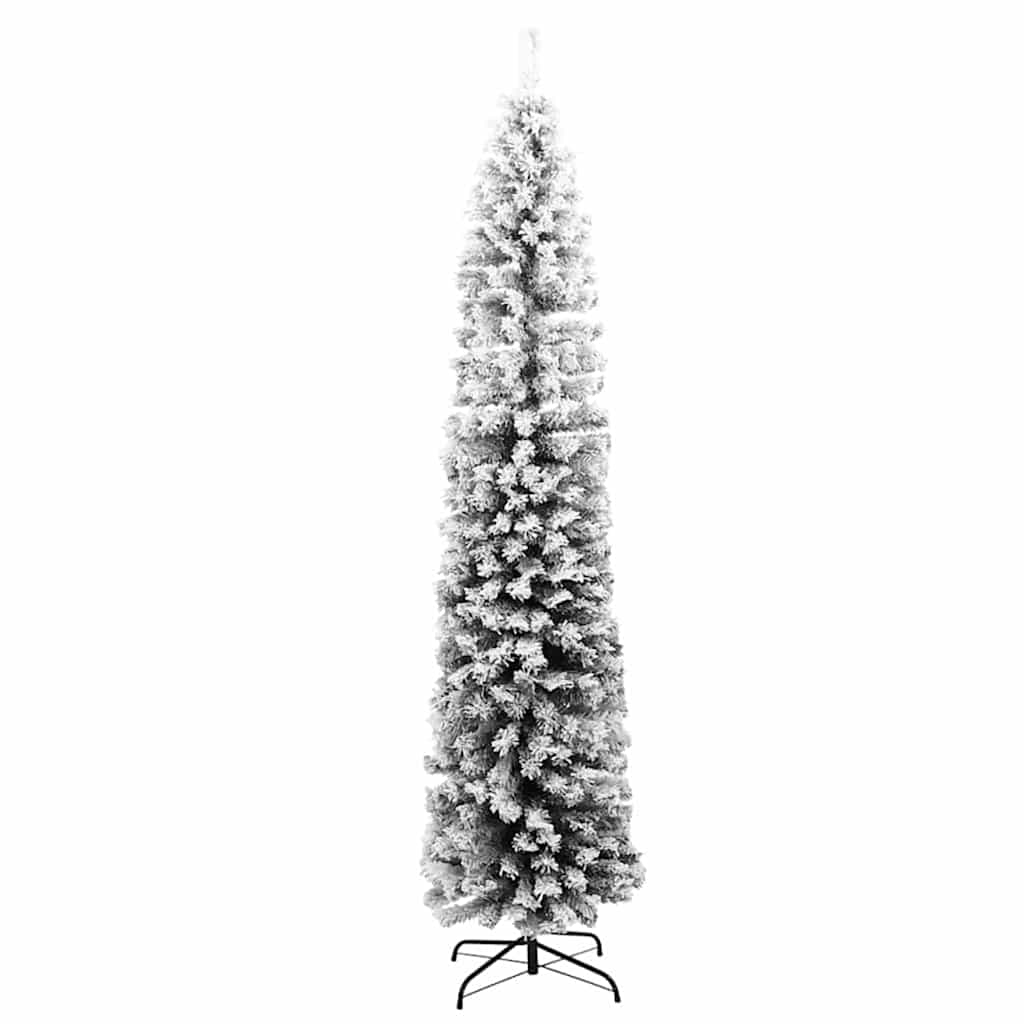 Slim juletre med stativ grønn 48 x 48 x 180 cm Plast og metall