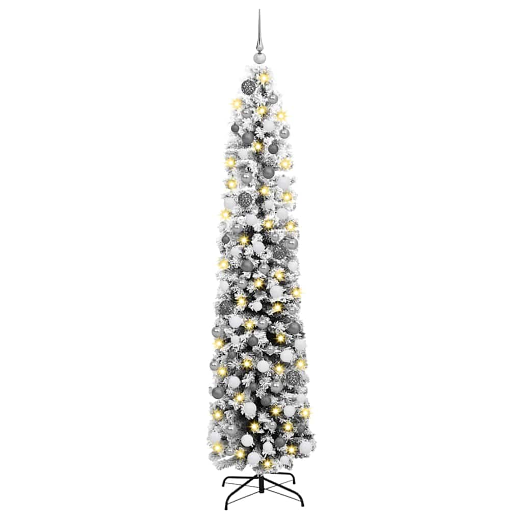 Slim juletre grønn 48 x 48 x 180 cm Plast og metall