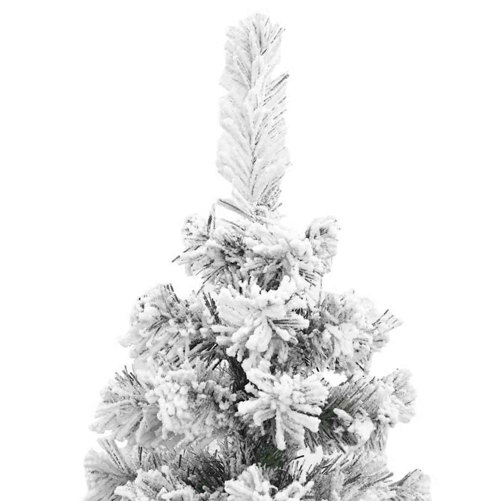 Slim juletre med stativ grønn 55 x 55 x 210 cm Plast og metall