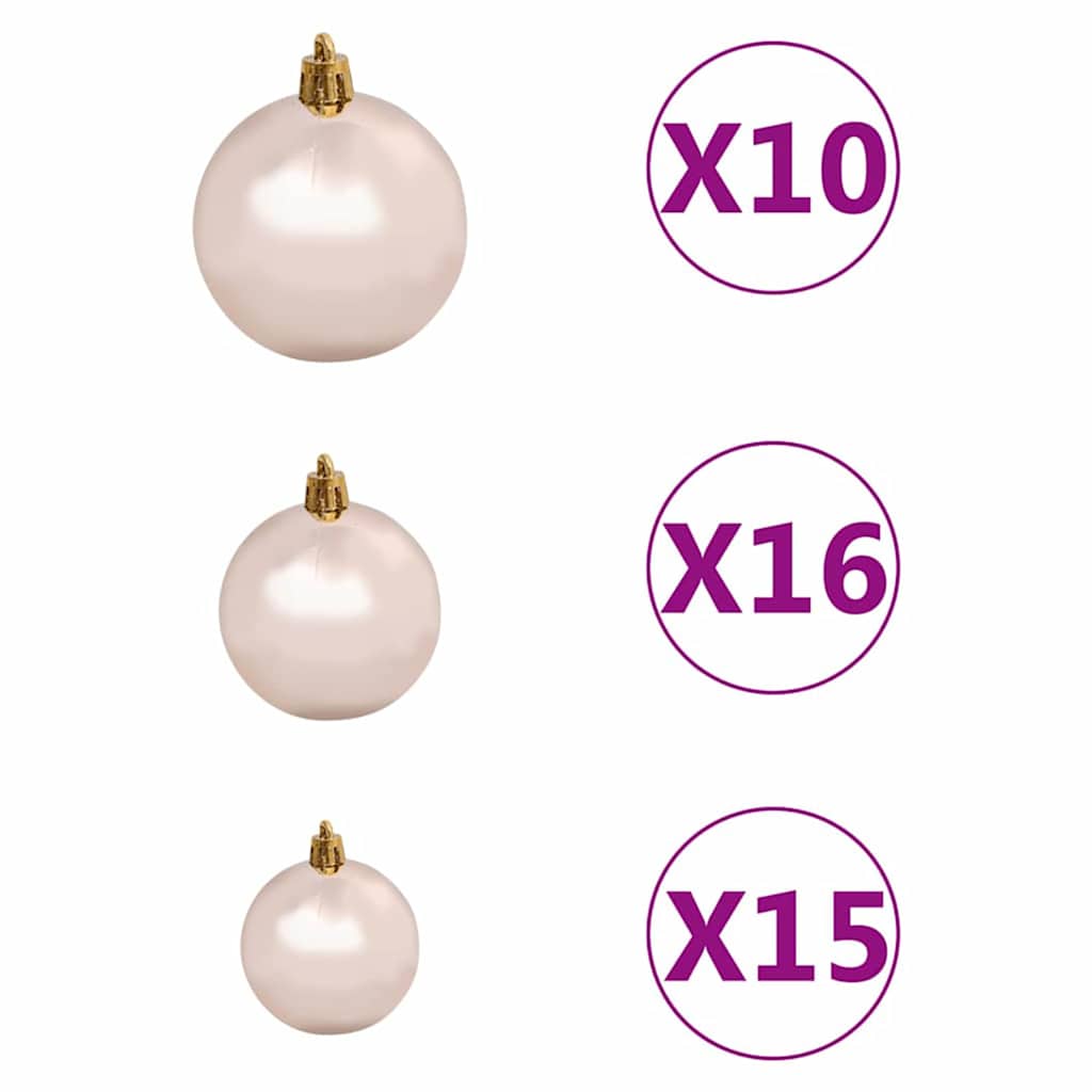 Slim juletre med stativ grønn 55 x 55 x 210 cm Plast og metall