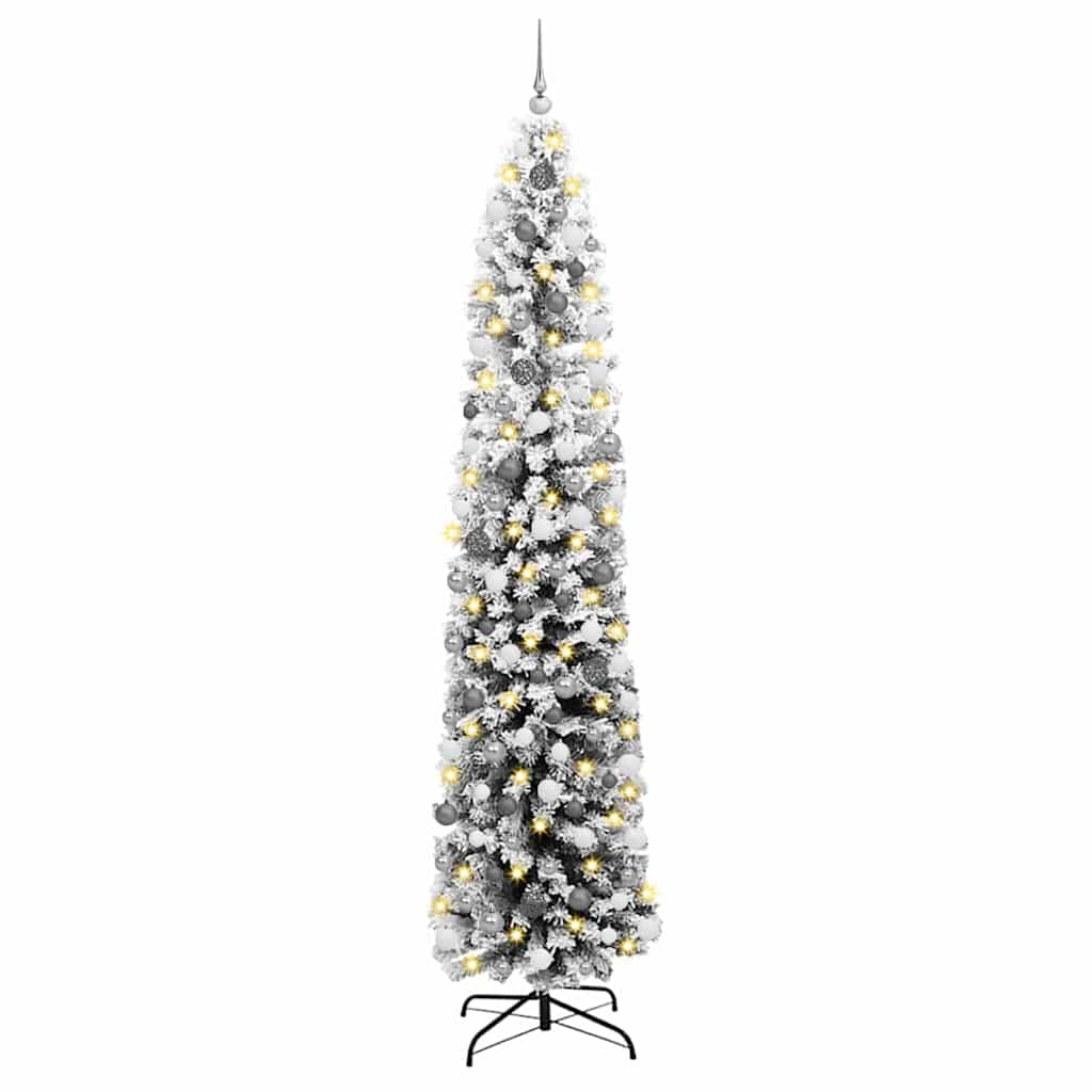 Slim juletre grønn 61 x 61 x 240 cm Plast og metall