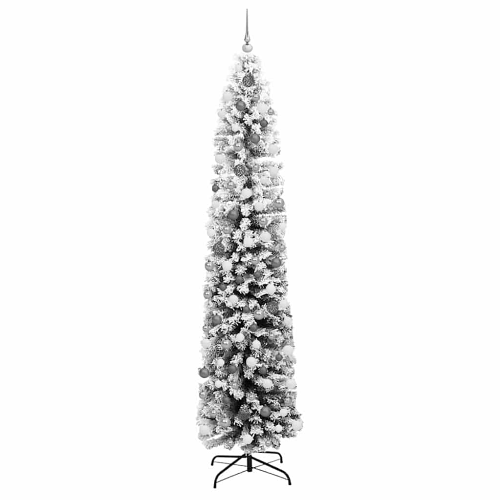 Slim juletre grønn 61 x 61 x 240 cm Plast og metall