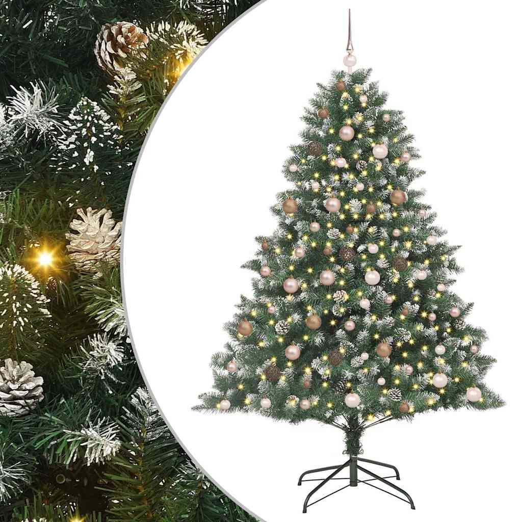 Kunstigjuletre med stativ grønn 210cm PVC