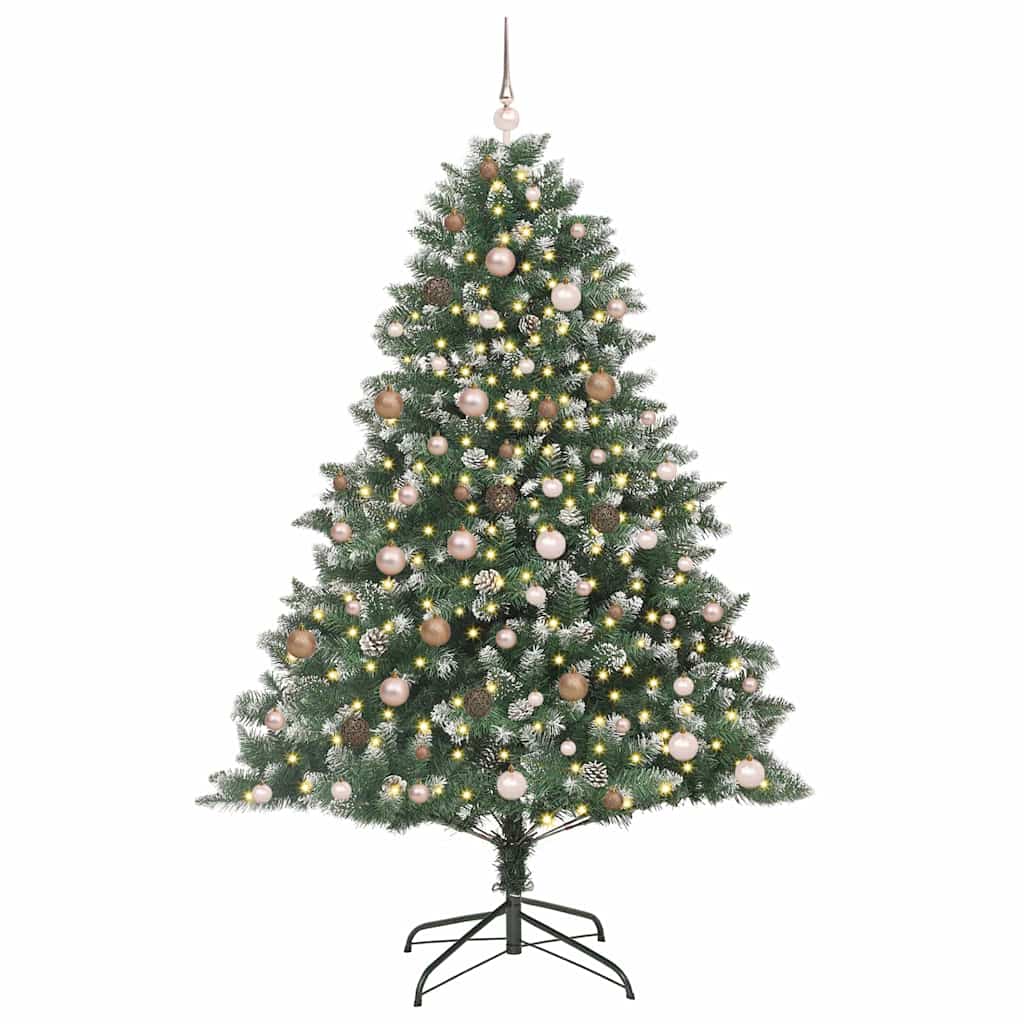 Kunstigjuletre med stativ grønn 210cm PVC