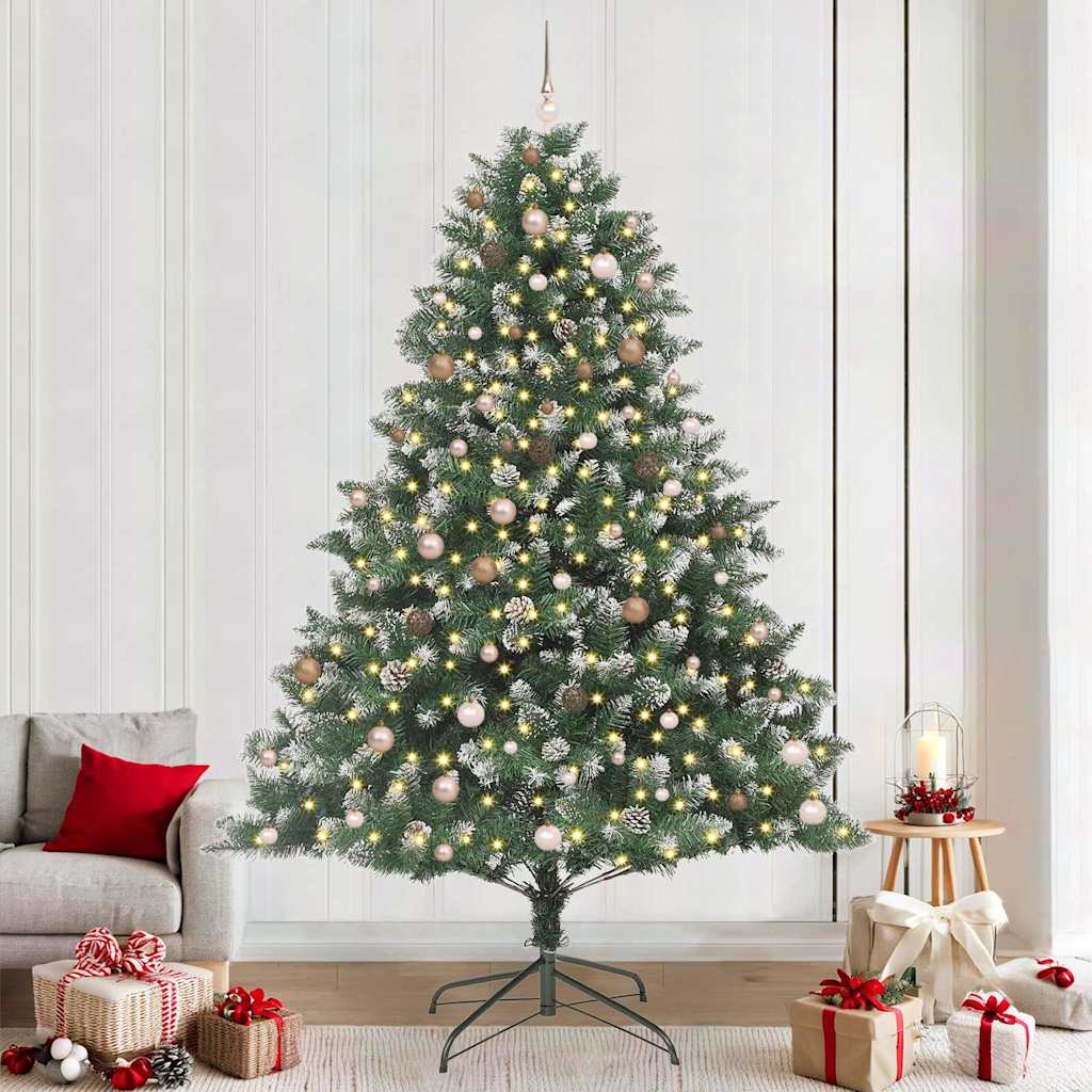 Kunstigjuletre med stativ grønn 240cm PVC