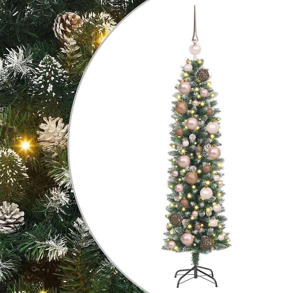 Kunstig Slankt Jule Tre grønn 120 cm PVC og plast og PVC
