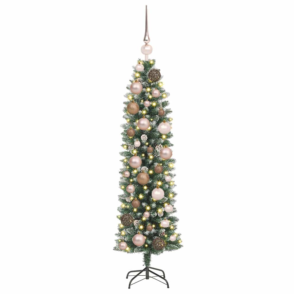 Kunstig Slankt Jule Tre grønn 120 cm PVC og plast og PVC