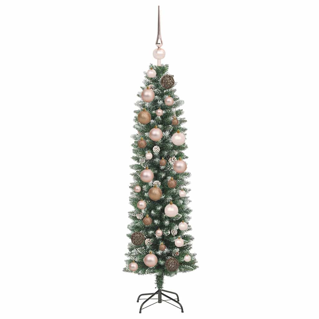Kunstig Slankt Jule Tre grønn 120 cm PVC og plast og PVC