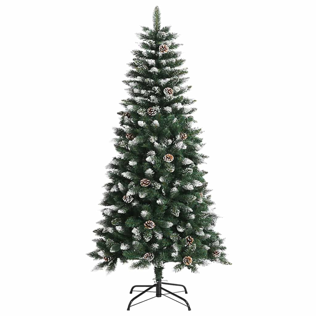 Kunstig juletre with Decorative String Lights grønn 120 cm PVC