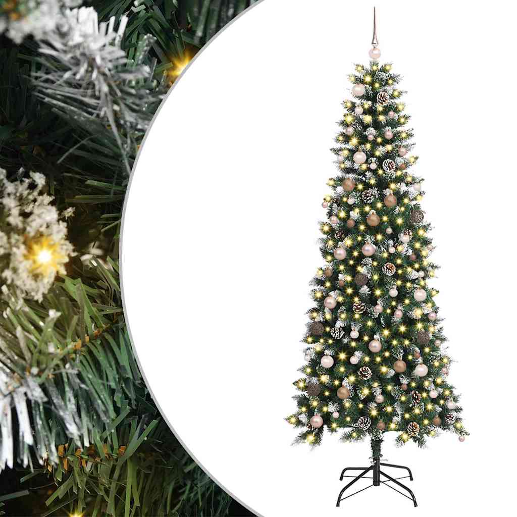 Kunstig juletre med stativ grønn 210 cm PVC