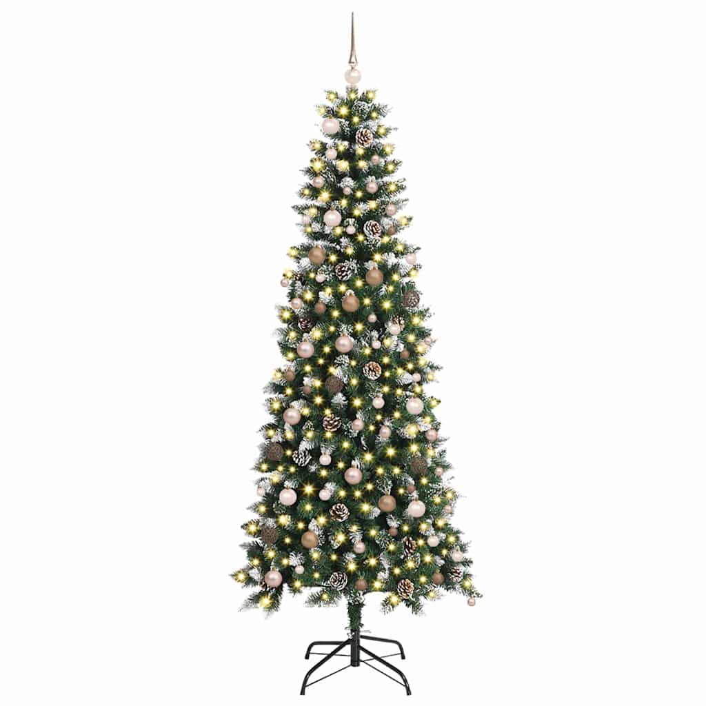 Kunstig juletre med stativ grønn 210 cm PVC