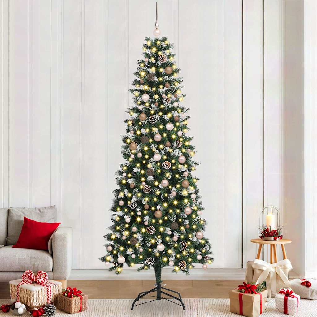 Kunstig juletre med stativ grønn 240 cm PVC