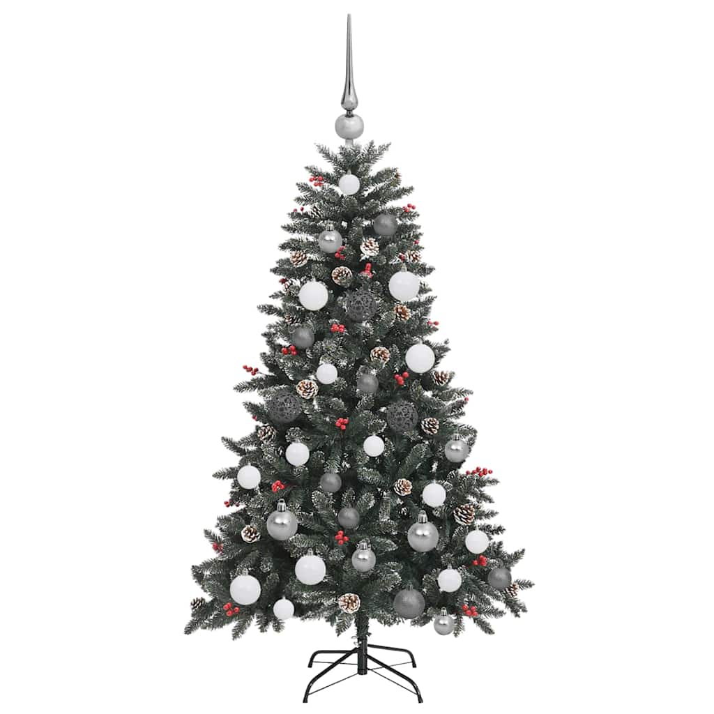 Kunstig juletre with Decorative String Lights grønn 120 cm PVC