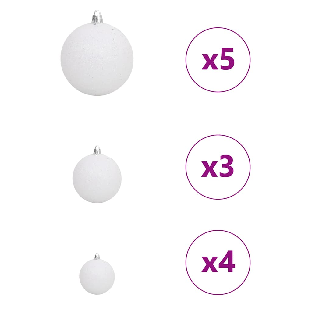 Kunstig juletre with Decorative String Lights grønn 120 cm PVC