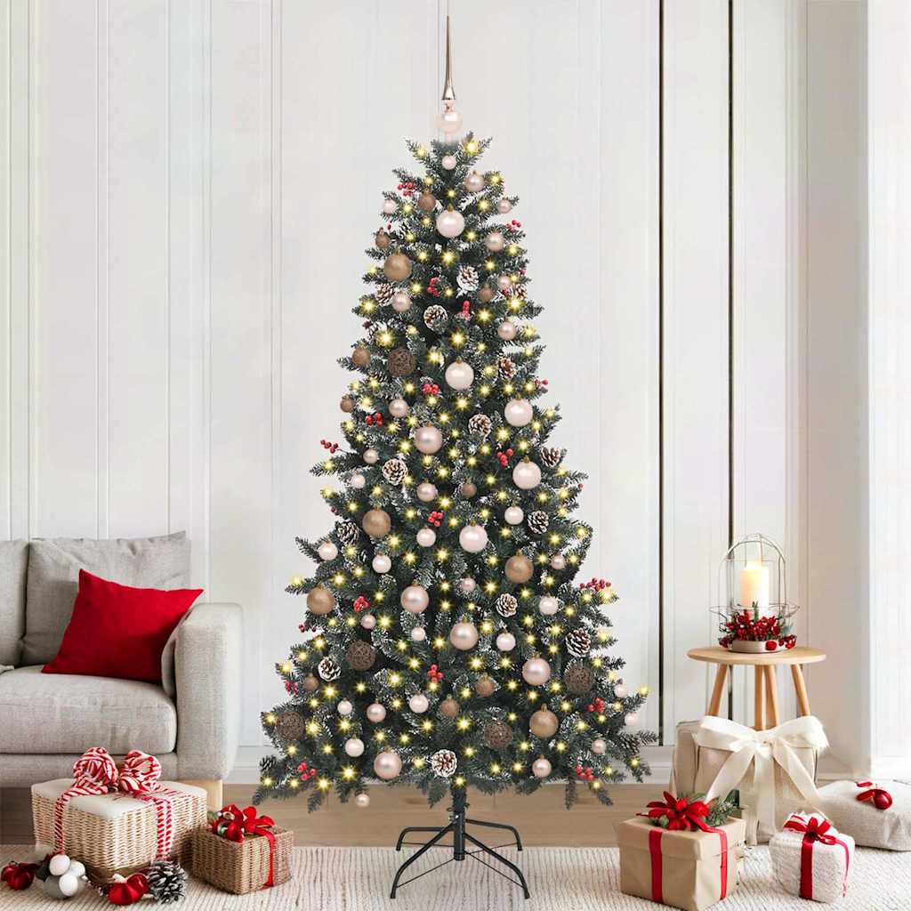 Kunstigjuletre med stativ grønn 210cm PVC