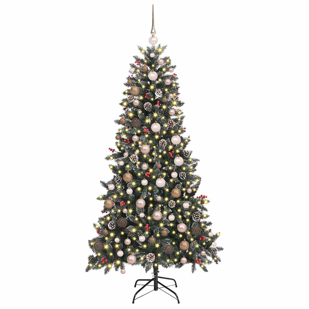 Kunstigjuletre med stativ grønn 210cm PVC