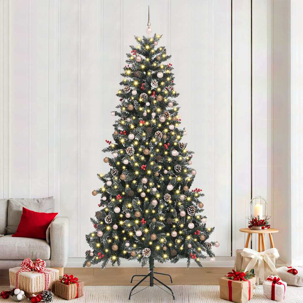 Kunstigjuletre med stativ grønn 240cm PVC