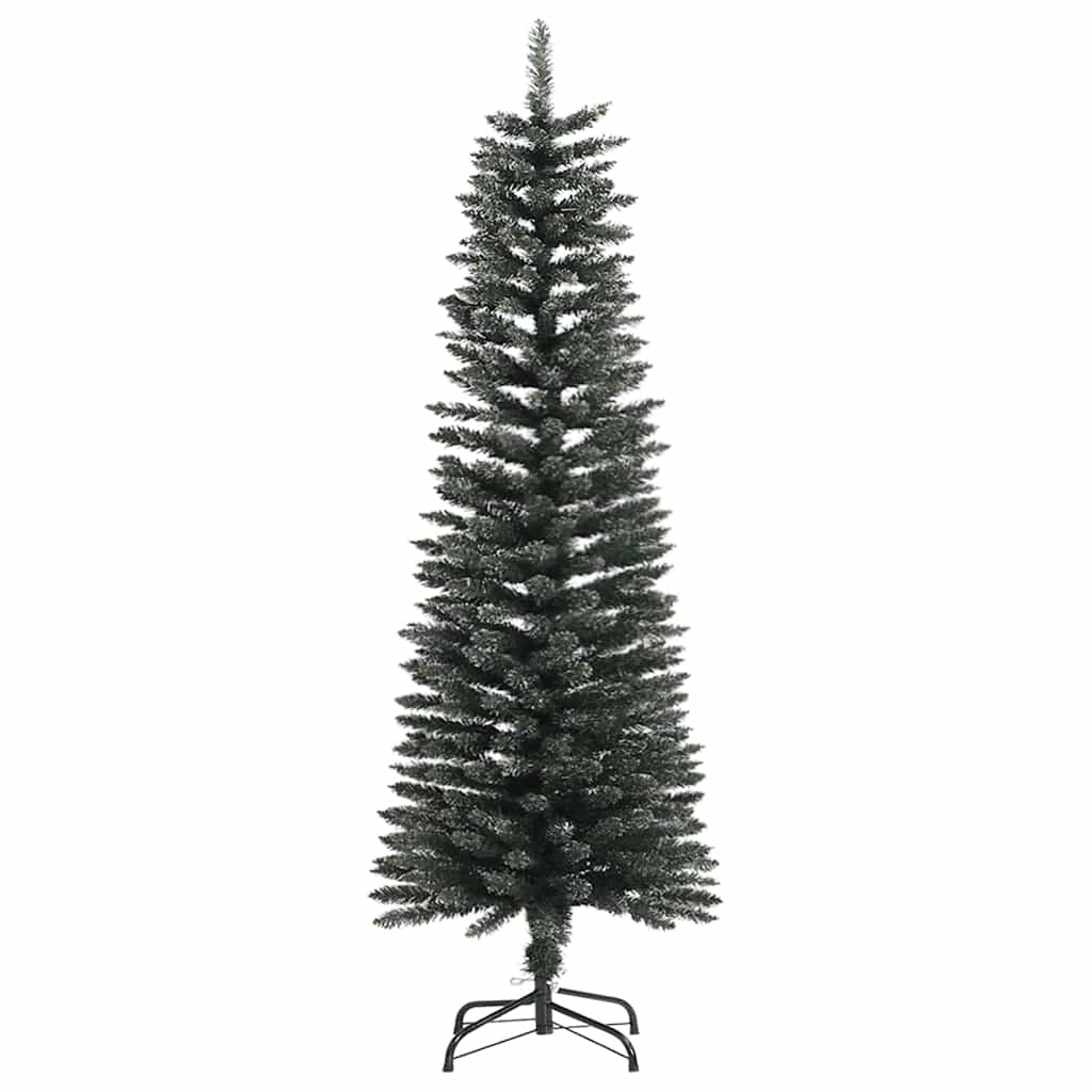 Kunstigjuletre med LED -stripelys grønn 120cm PVC