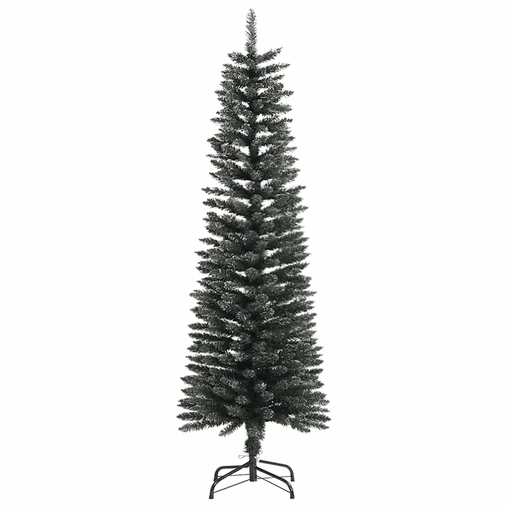 Kunstigjuletre med LED -stripelys grønn 150cm PVC