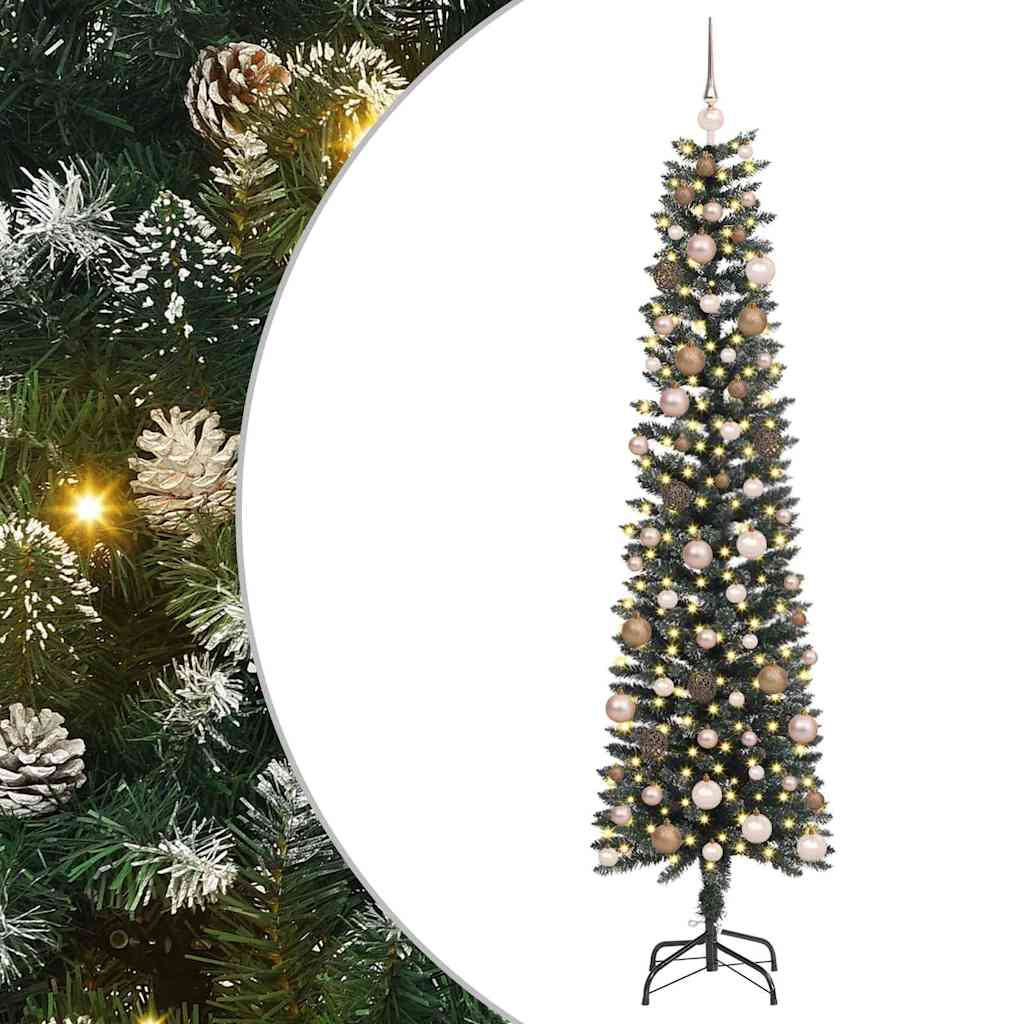 Kunstigjuletre med stativ grønn 210cm PVC