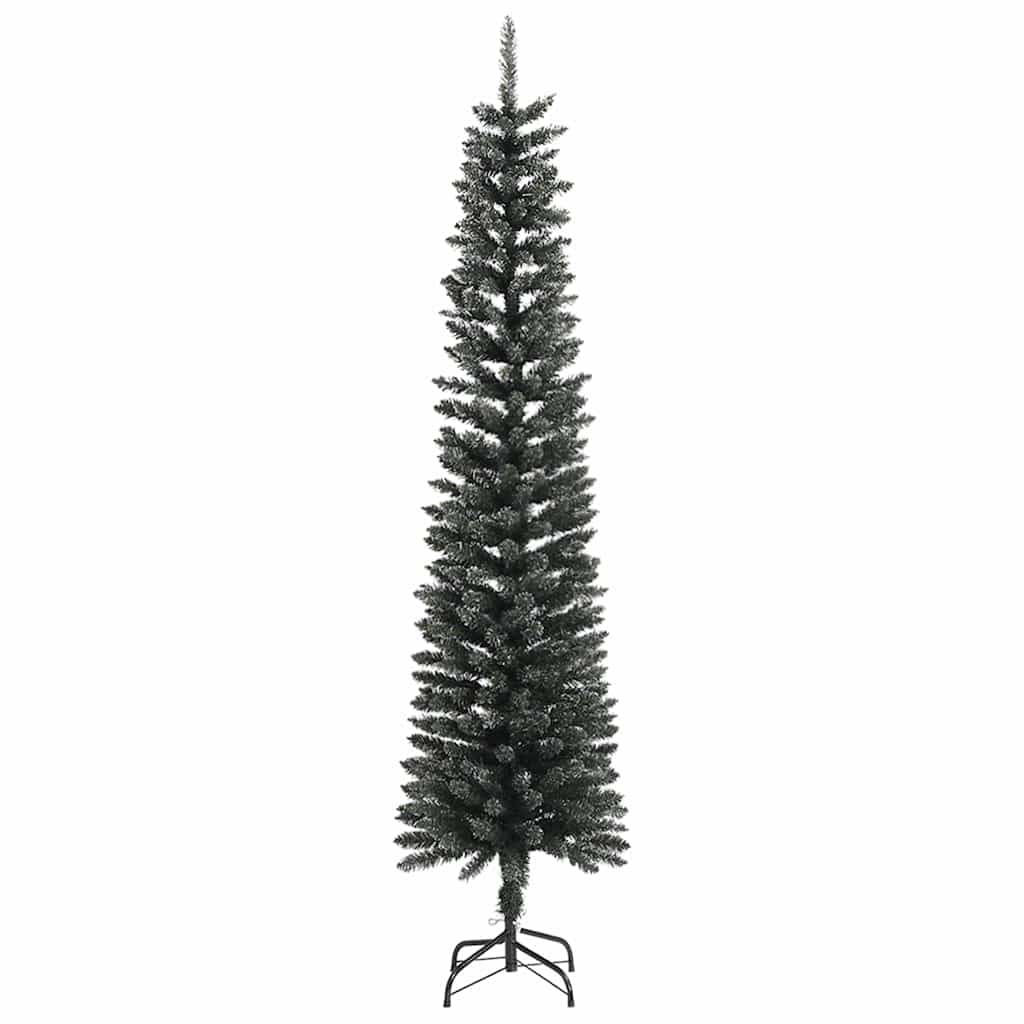 Kunstigjuletre med LED -stripelys grønn 240cm PVC