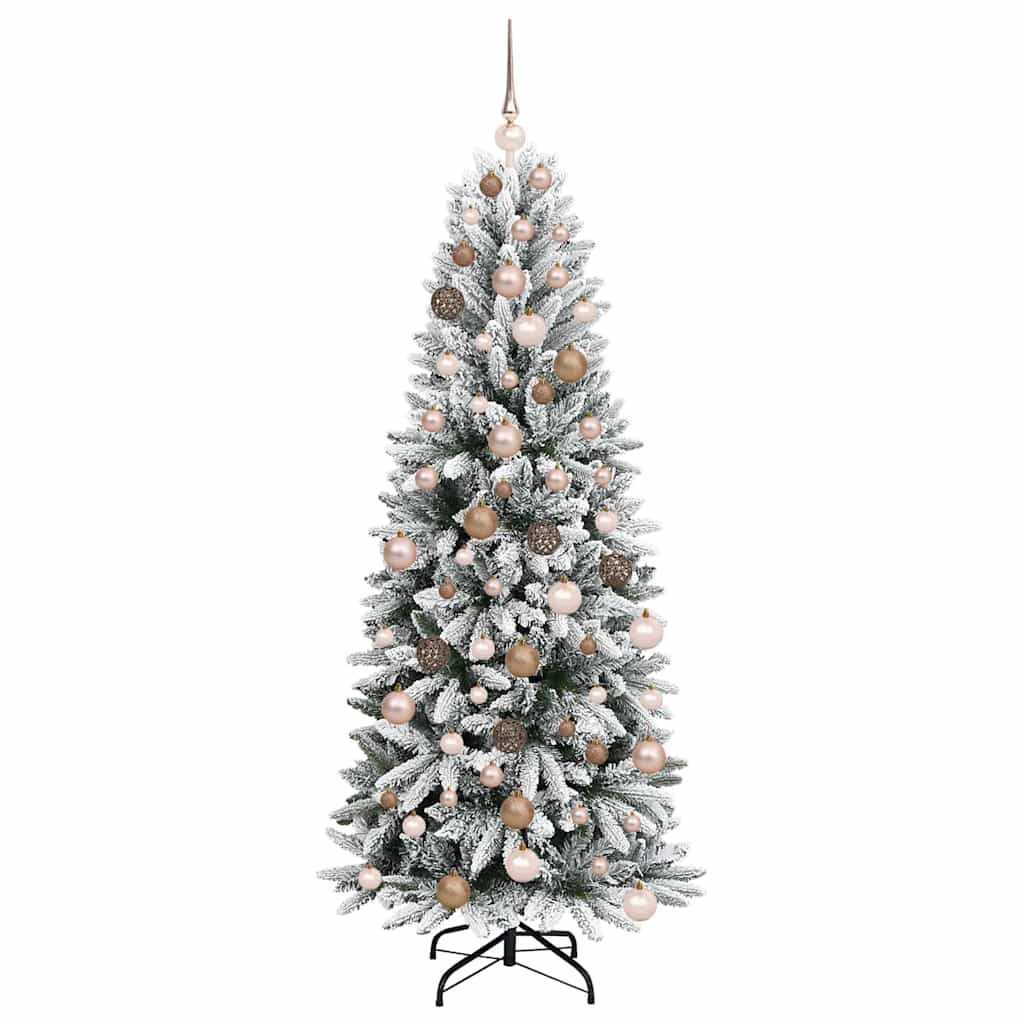 Kunstigjuletre med stativ Hvit 180cm PVC