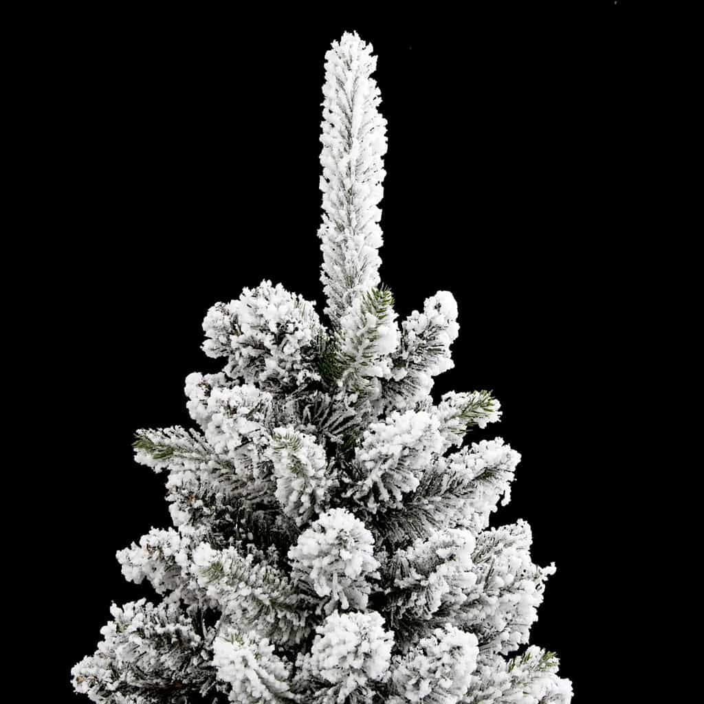Kunstigjuletre with LEDs Hvit 210cm PVC