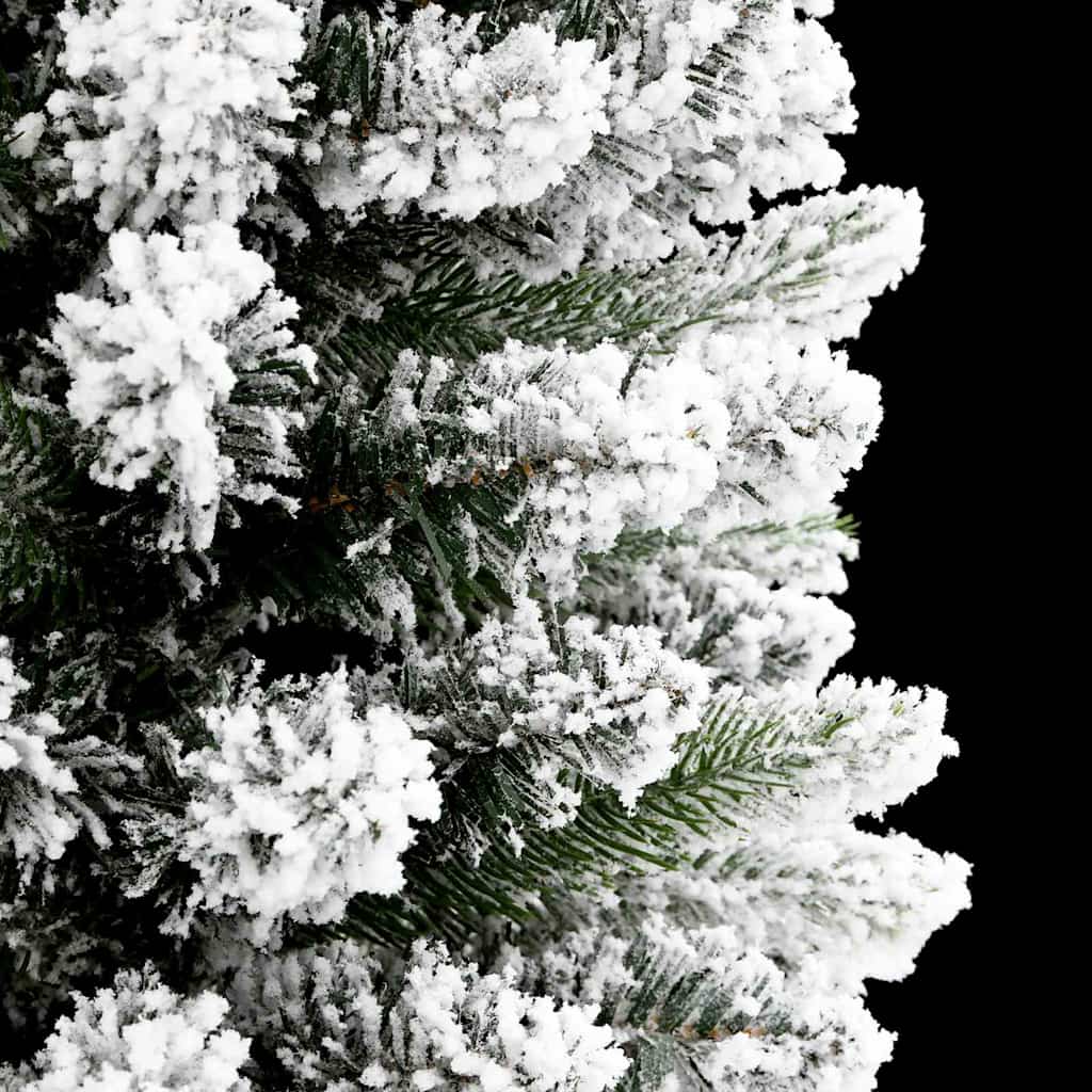 Kunstigjuletre with LEDs Hvit 210cm PVC