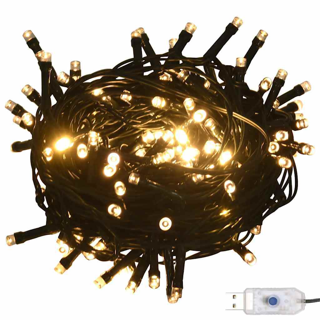 Kunstig juletre med LED -stripelys grønn 30 x 30 x 120 cm PET