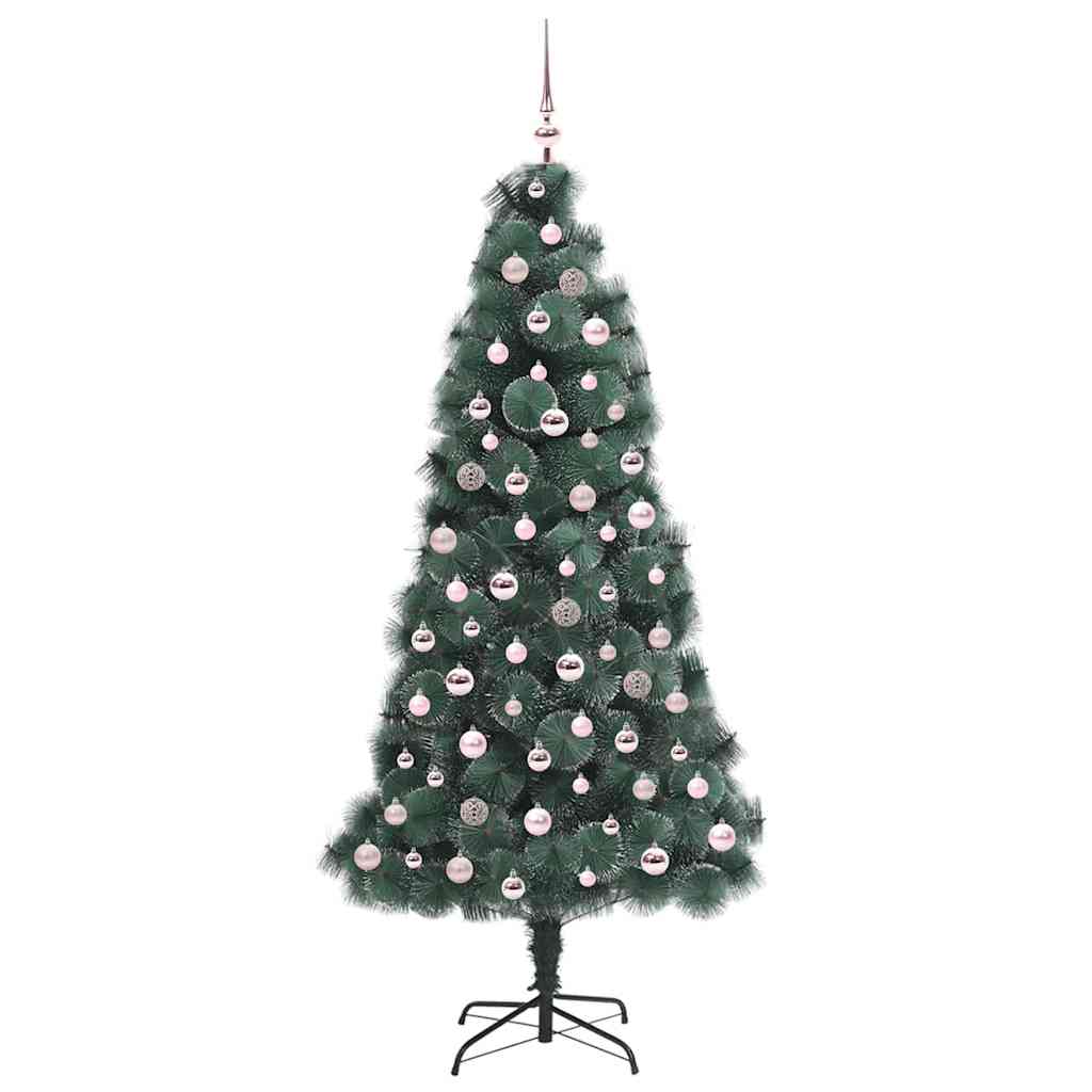 Kunstig For-langt Juletre med Kulesett grønn 210 cm PET