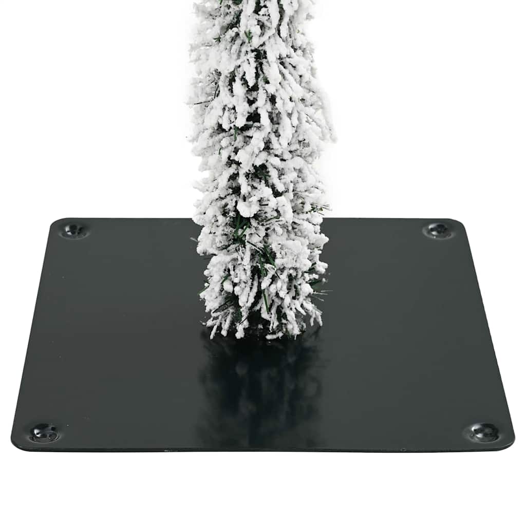 Juletre med LED -stripelys Hvit 150 cm PE