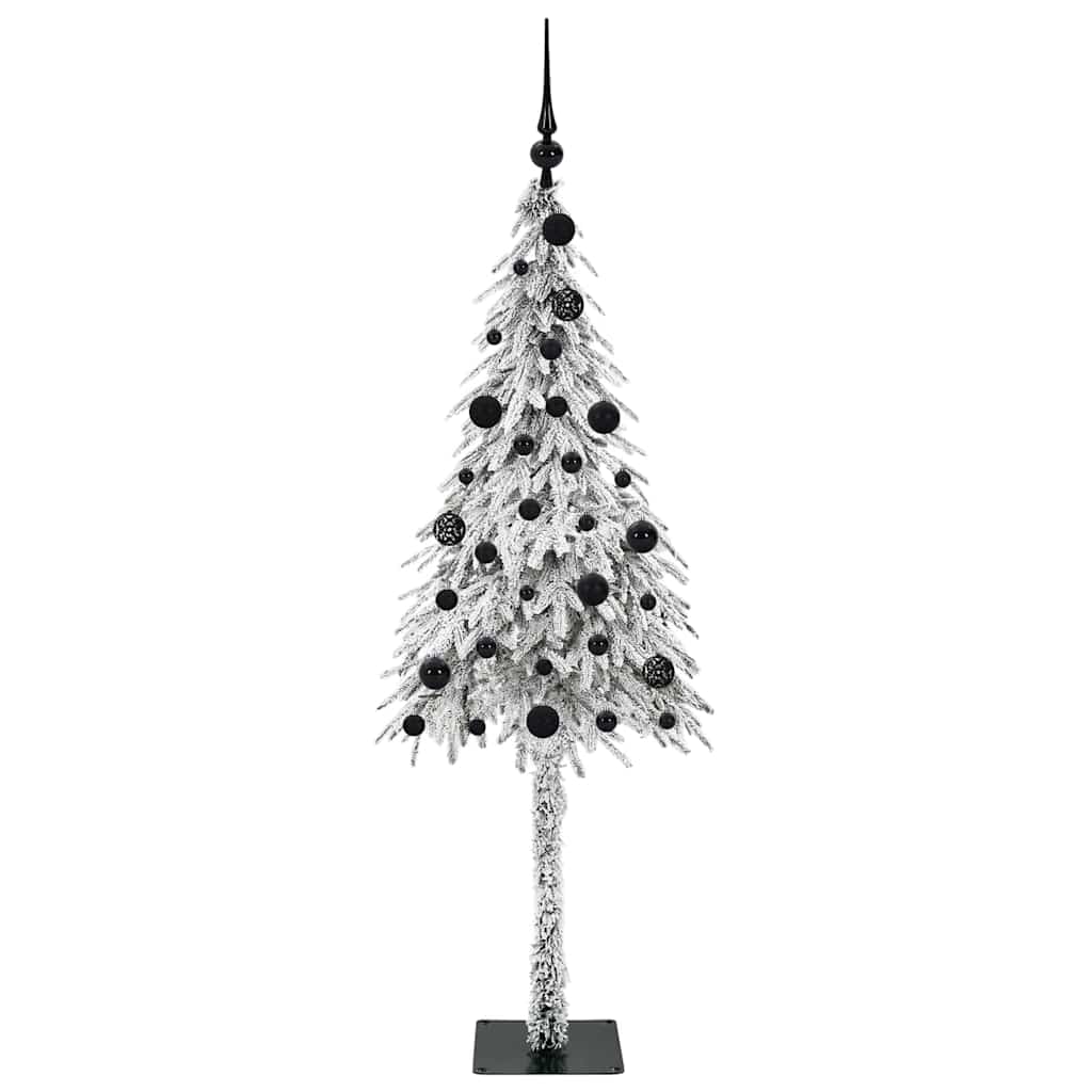 Juletre med 150 LED med stativ Hvit 150 cm PE og stål