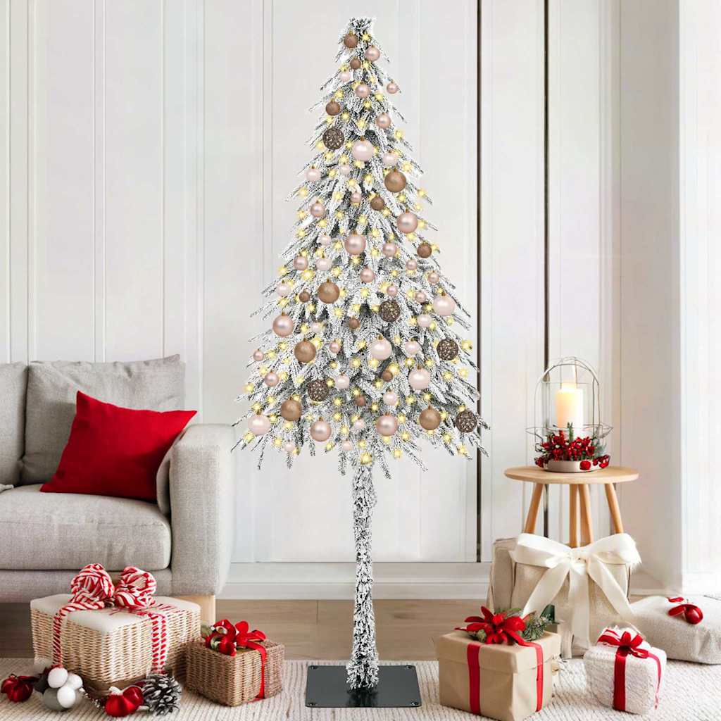 Juletre med 300 LED med stativ 180 cm PE