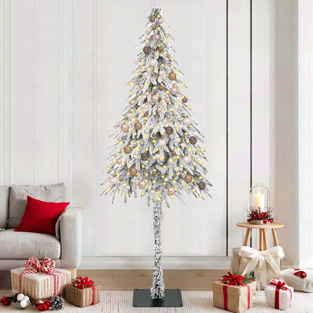 Juletre med 300 LED med stativ 210 cm PE