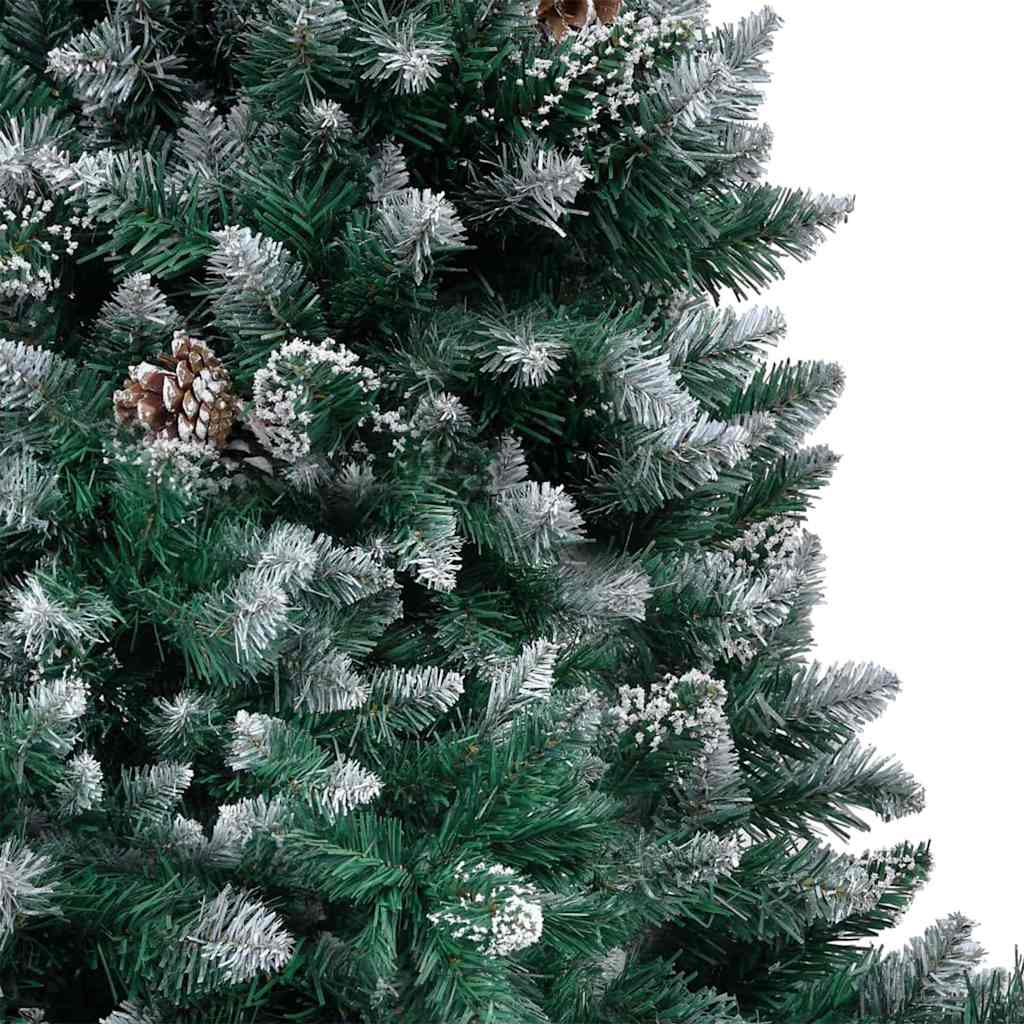 Kunstig juletre med LED -stripelys grønn 180 cm PVC