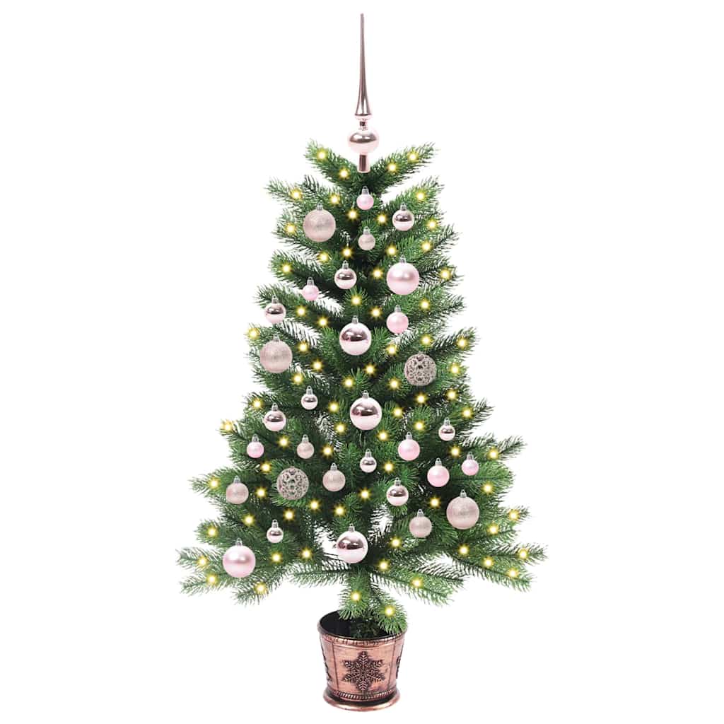 Juletre med 150 LED med stativ grønn 90 cm PE