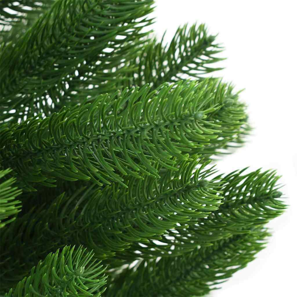 Kunstig juletre med LED -stripelys grønn 180 cm PE