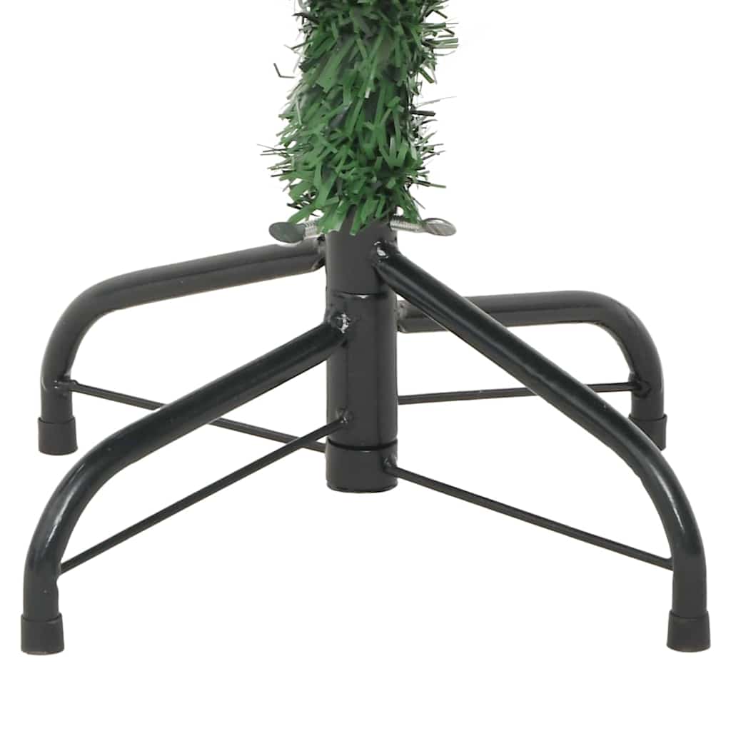 Kunstig juletre med LED -stripelys grønn 180 x 40 cm PVC