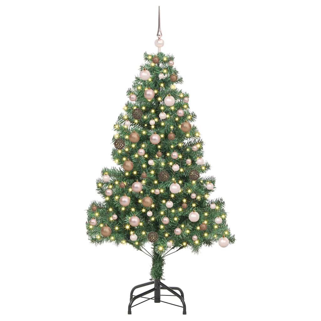 Kunstig juletre med stativ grønn 180 x 40 cm Plast og PVC
