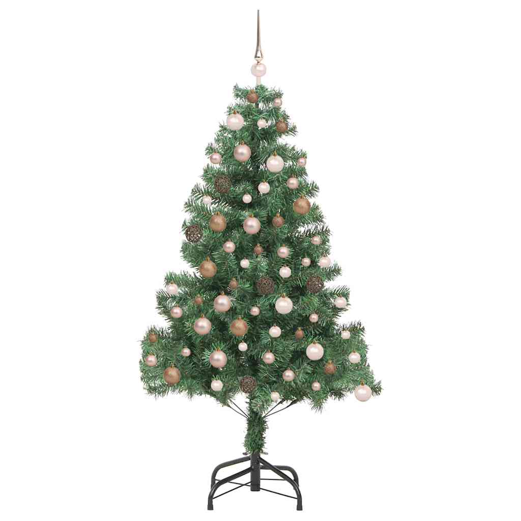 Kunstig juletre med stativ grønn 180 x 40 cm Plast og PVC