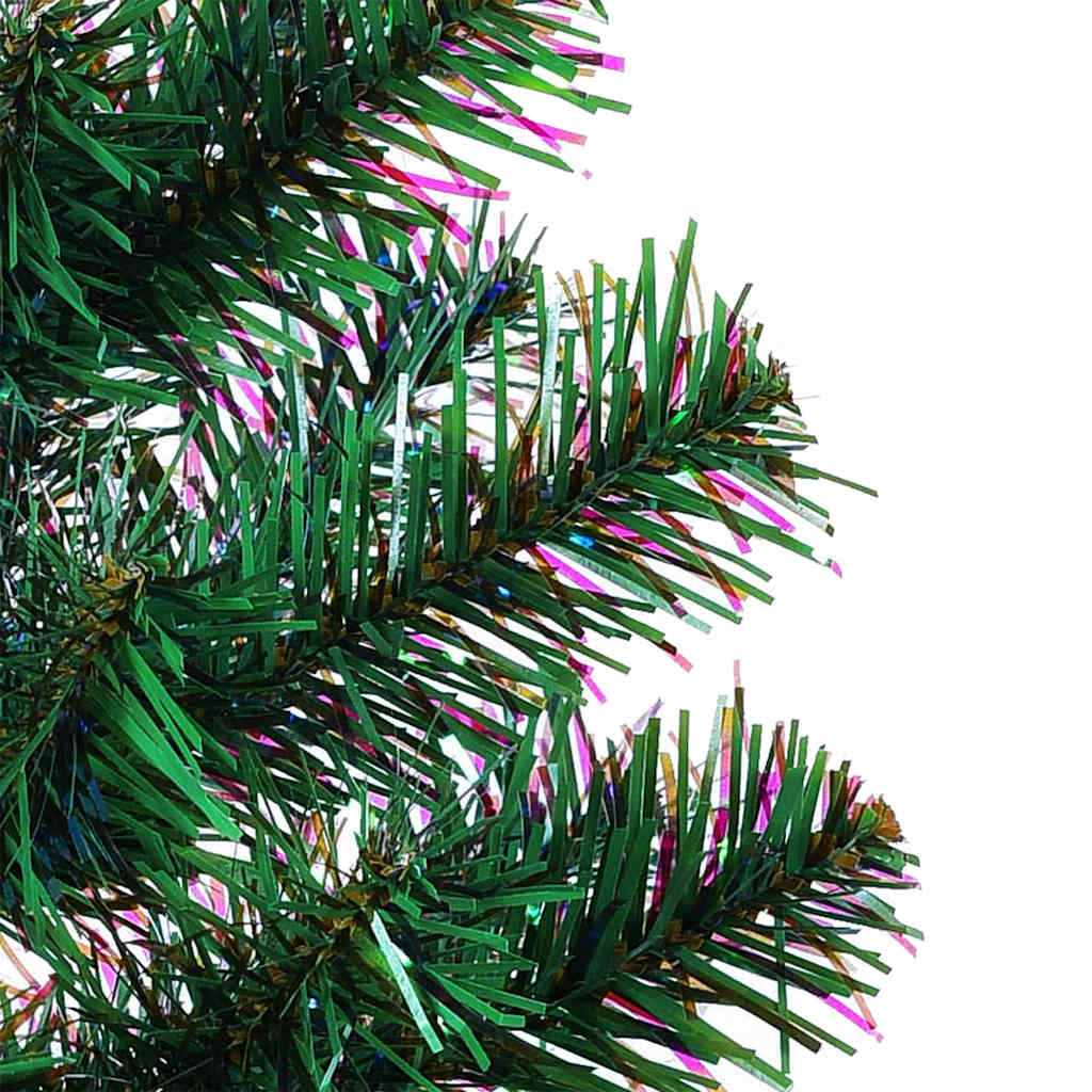 Kunstigjuletre med dekorative strenglys grønn 120cm PVC